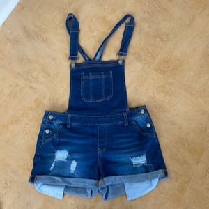 Jean Short Overalls
